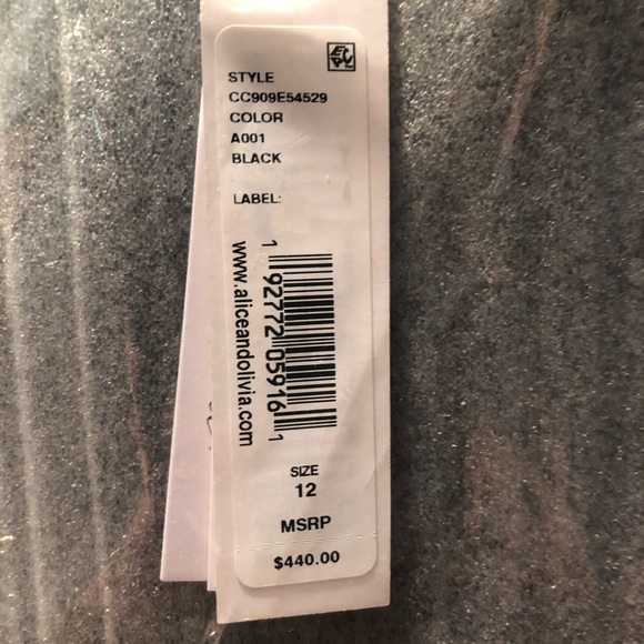 Alice + Olivia two way cowl back sequin dress NWT - Picture 16 of 16